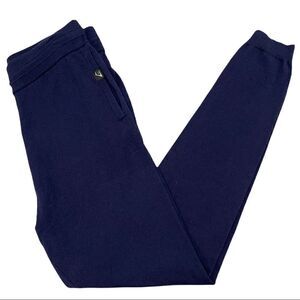 GYMSHARK French Terry Navy Blue High Rise Joggers